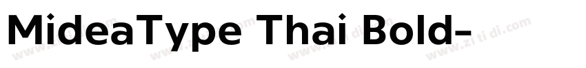 MideaType Thai Bold字体转换